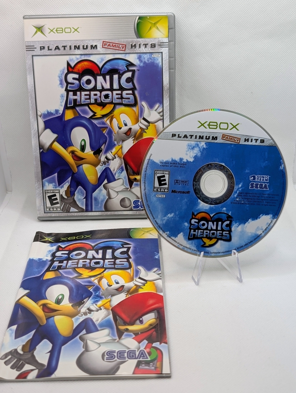 Sonic Heroes (Microsoft Xbox, 2004) Complete Platinum Hits Tested